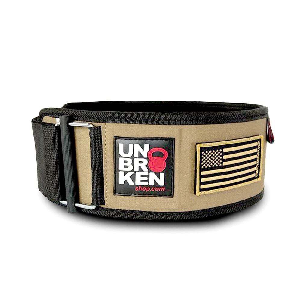 Weightlifting Nylon Belt Tan UNBROKENSHOP